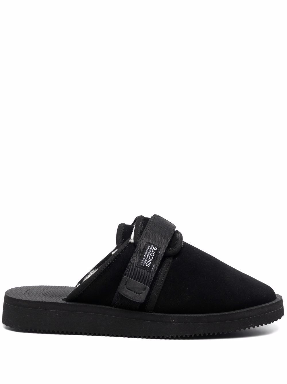 Suicoke shearling-lined slippers - Black von Suicoke