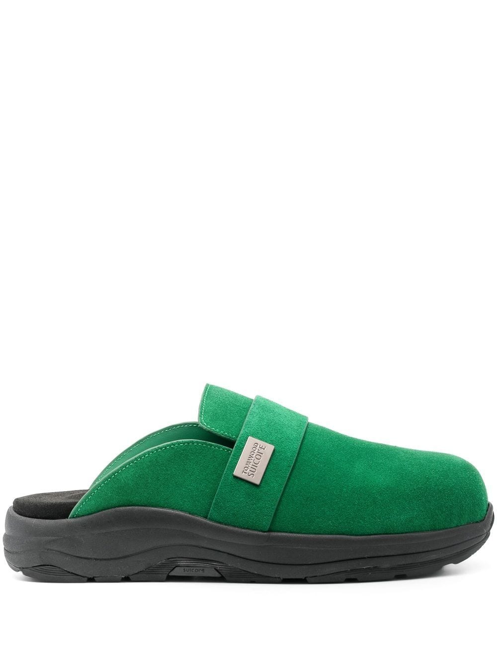 Suicoke suede-leather slippers - Green von Suicoke