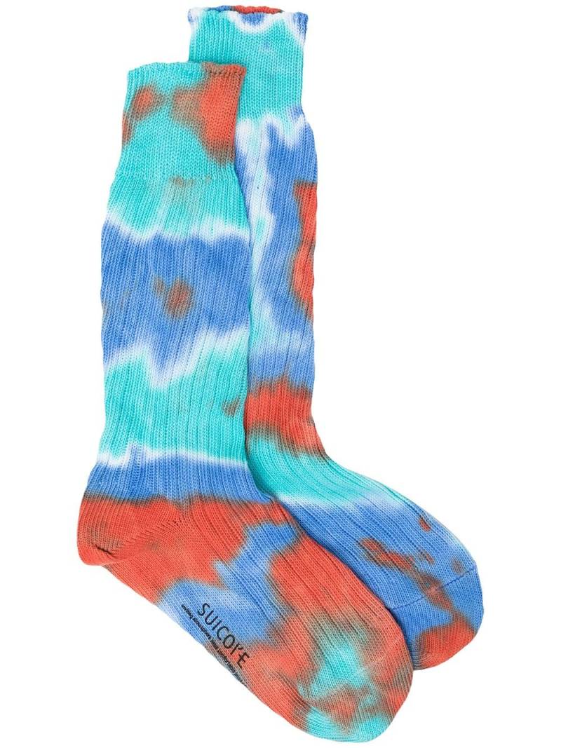 Suicoke tie-dye ankle socks - Multicolour von Suicoke