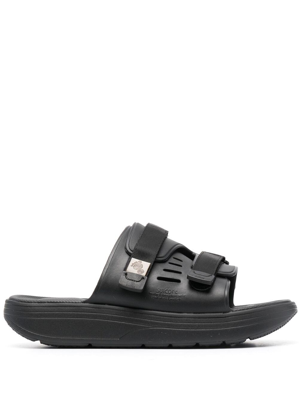 Suicoke touch-strap flat sandals - Black von Suicoke