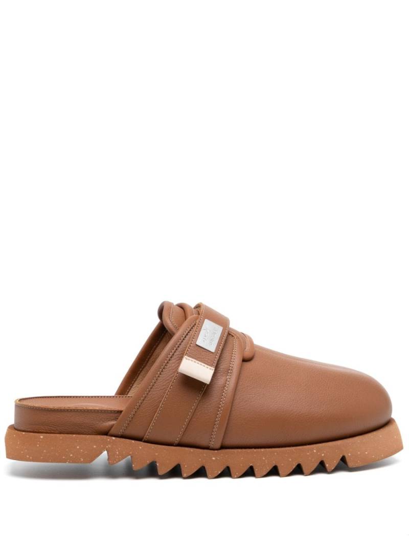 Suicoke x Marsell Zavo leather mules - Brown von Suicoke