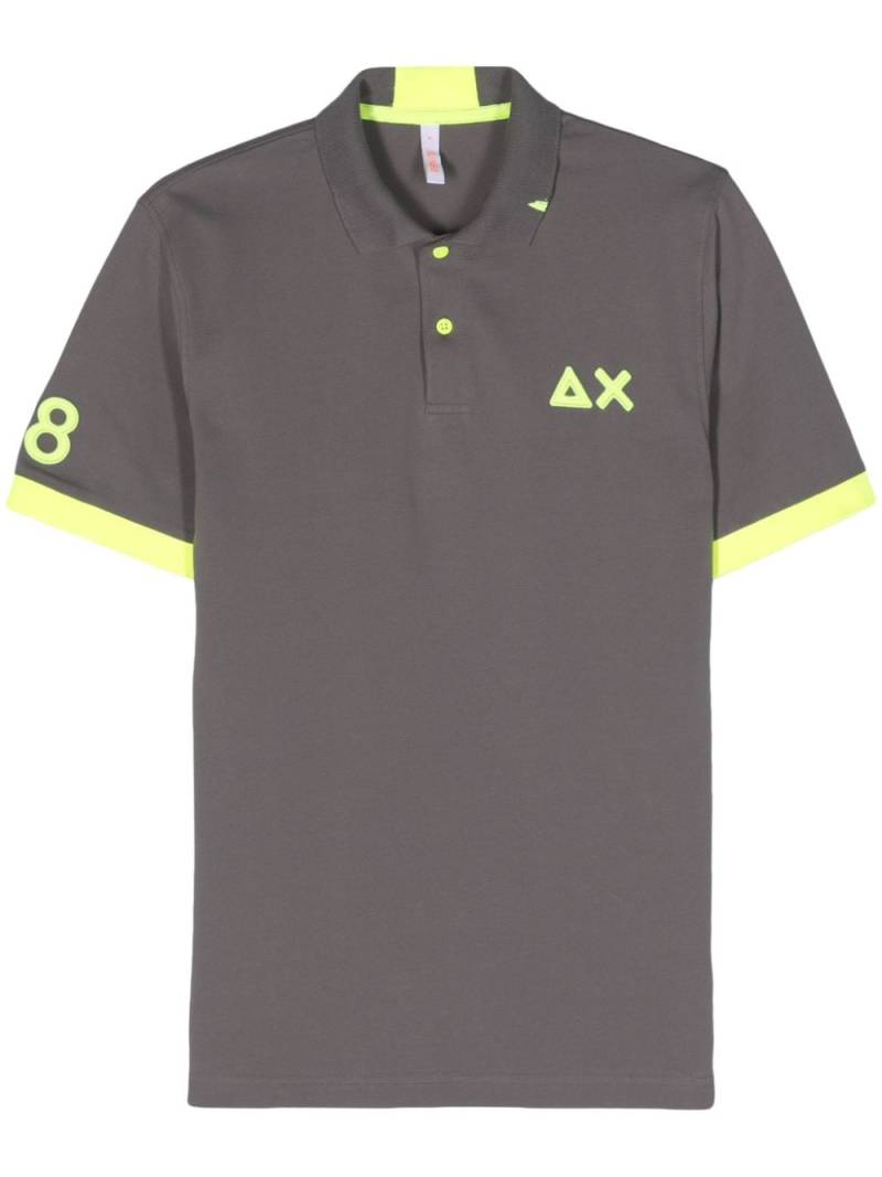 Sun 68 AX piqué polo shirt - Grey von Sun 68