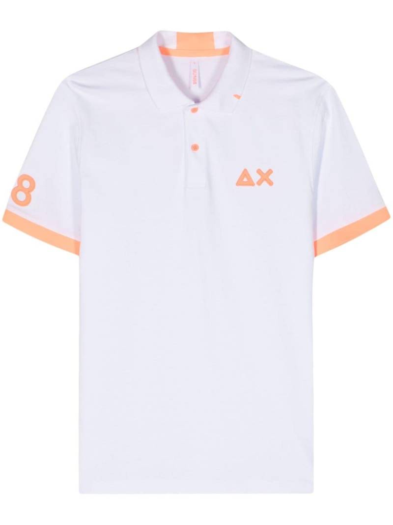 Sun 68 AX piqué polo shirt - White von Sun 68