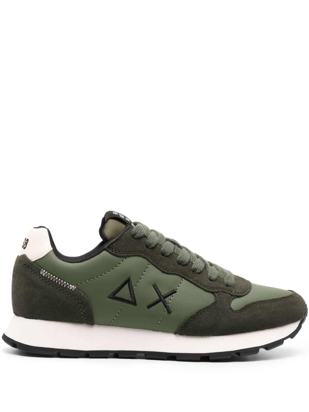 Sun 68 Tom Classic logo-embroidered leather sneakers - Green von Sun 68