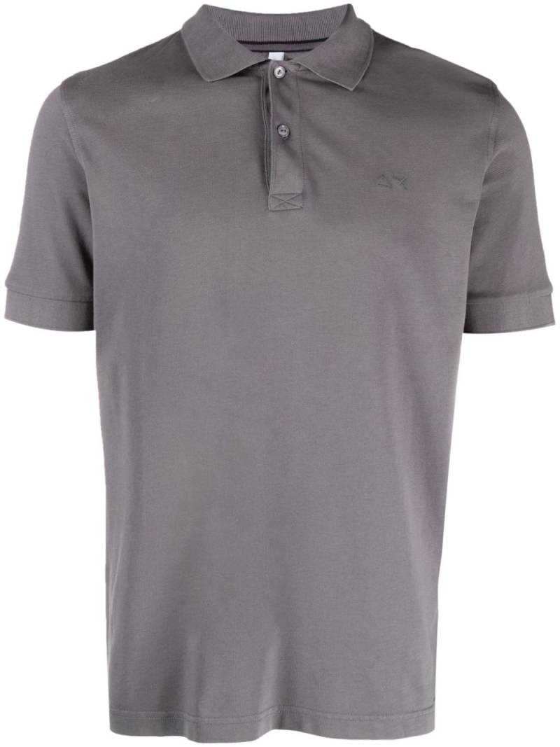 Sun 68 embroidered-logo polo shirt - Grey von Sun 68