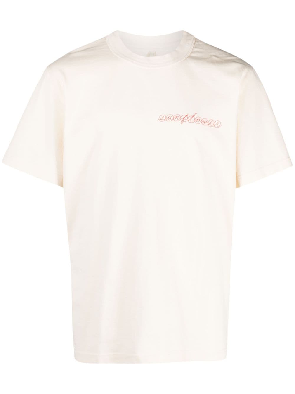 Sunflower Master logo-print cotton T-shirt - Neutrals von Sunflower