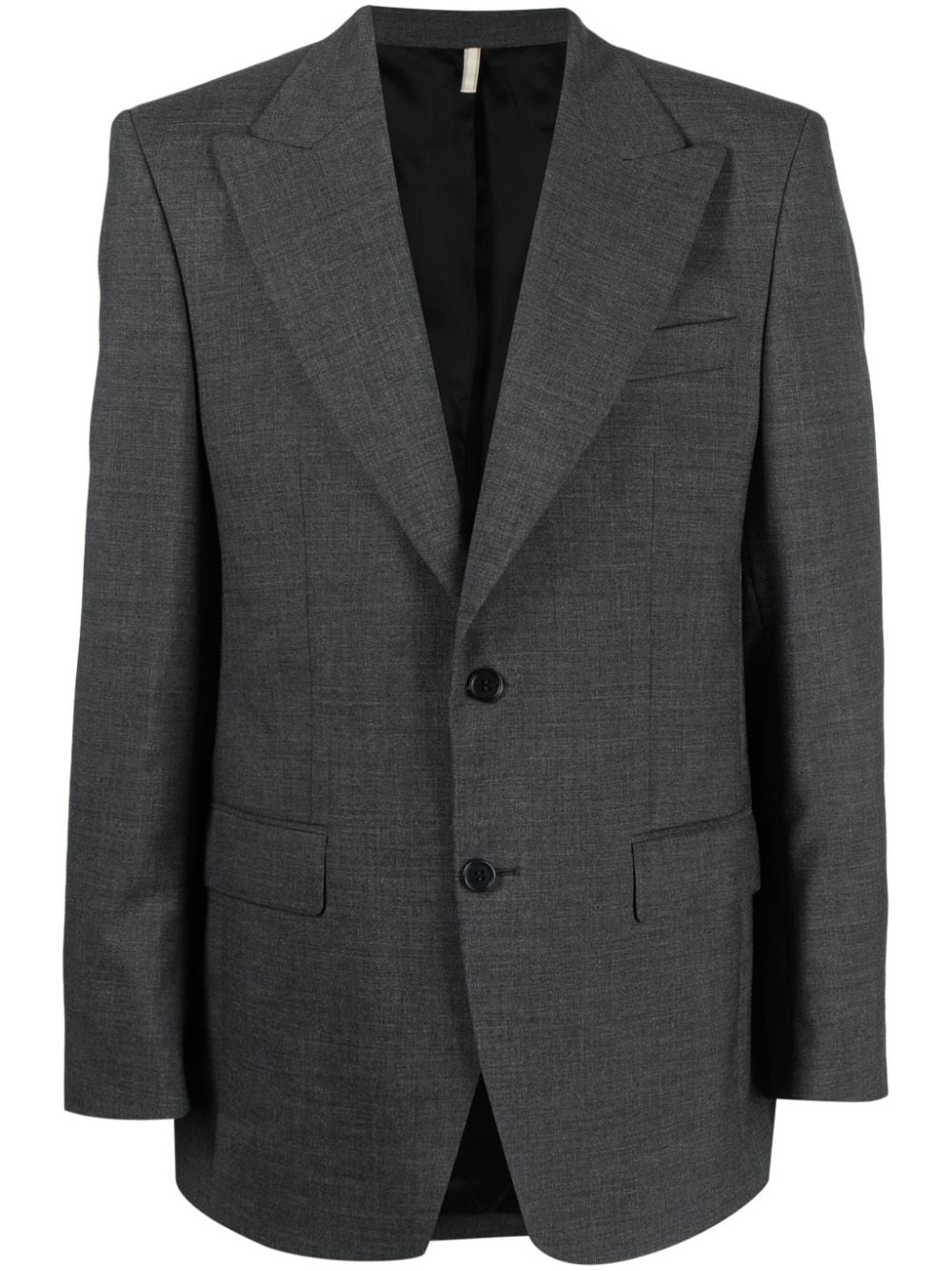 Sunflower single-breasted wool blazer - Grey von Sunflower