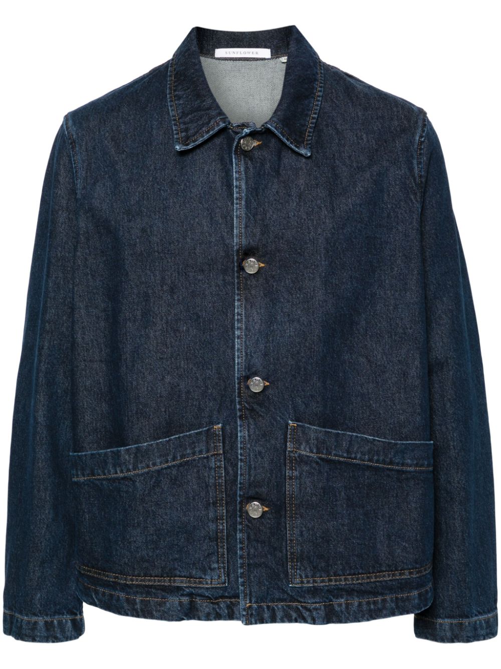 Sunflower spread-collar denim jacdket - Blue von Sunflower