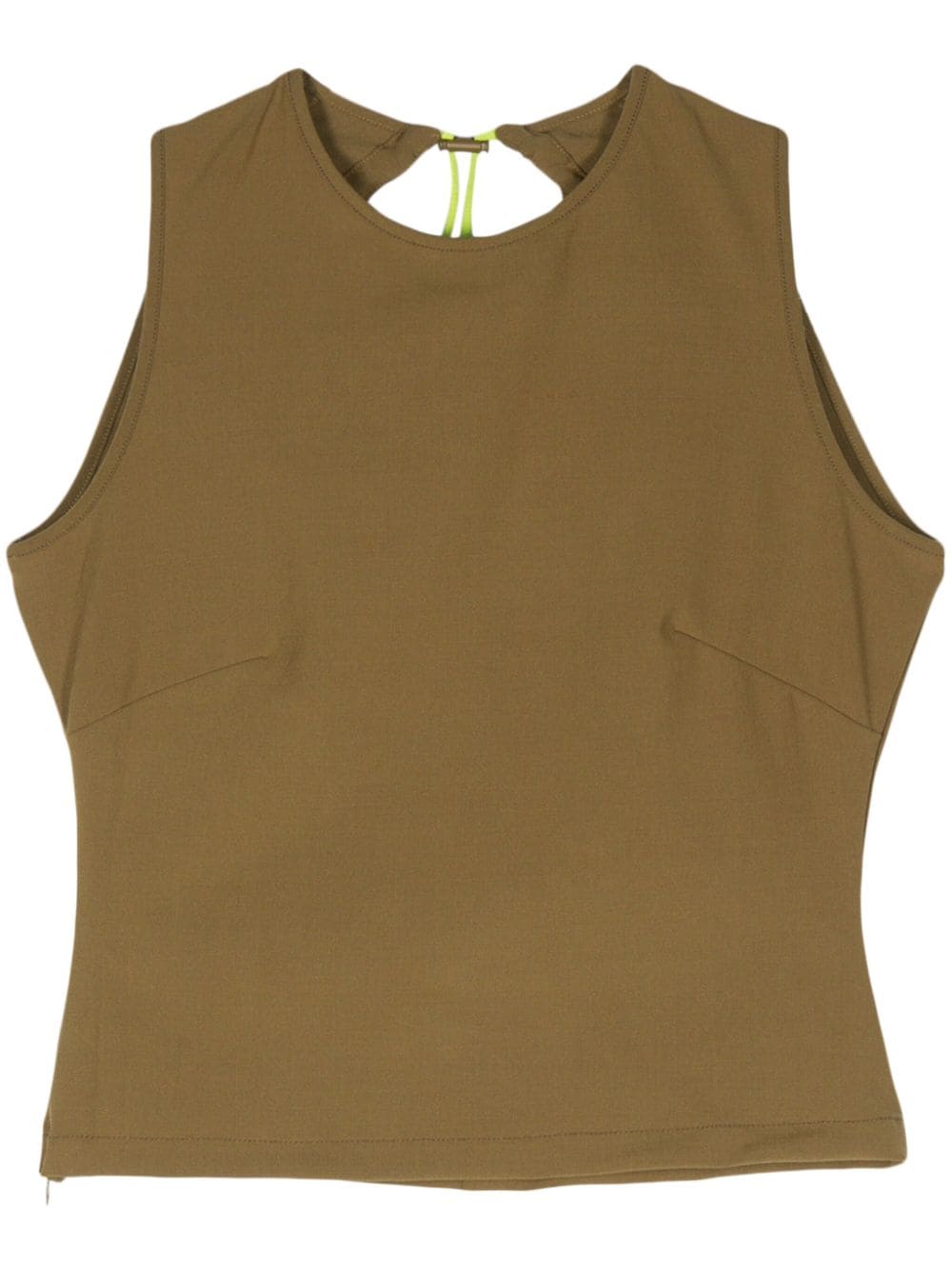 Sunnei Buco cut-out detailing top - Green von Sunnei