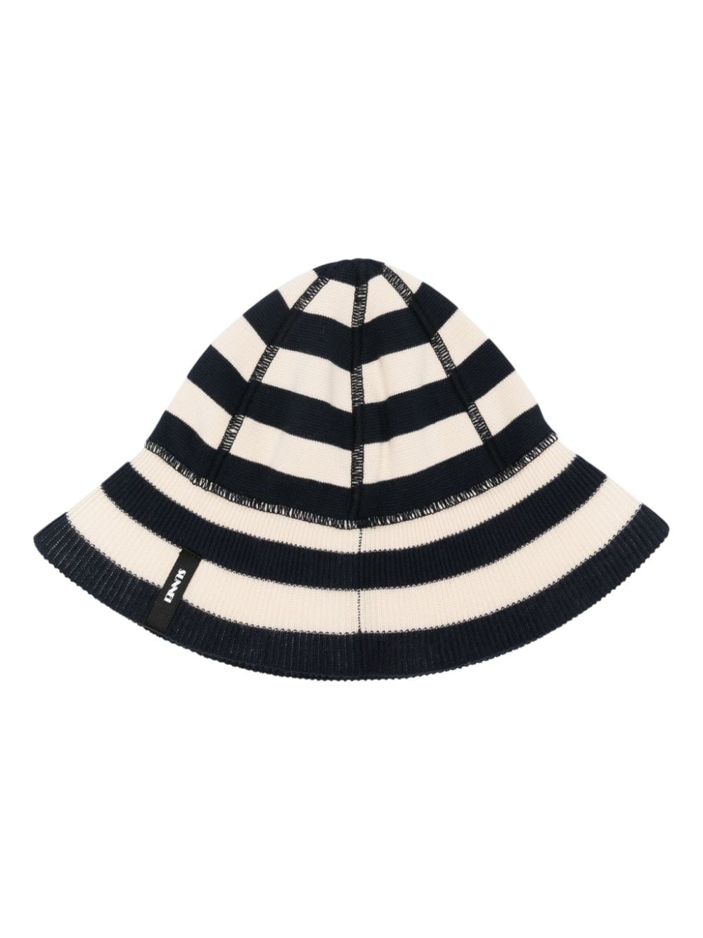 Sunnei Magliaunita striped bucket hat - Blue von Sunnei