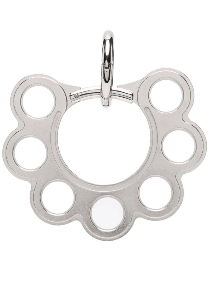 Sunnei cut-out flower-charm keyring - Silver von Sunnei