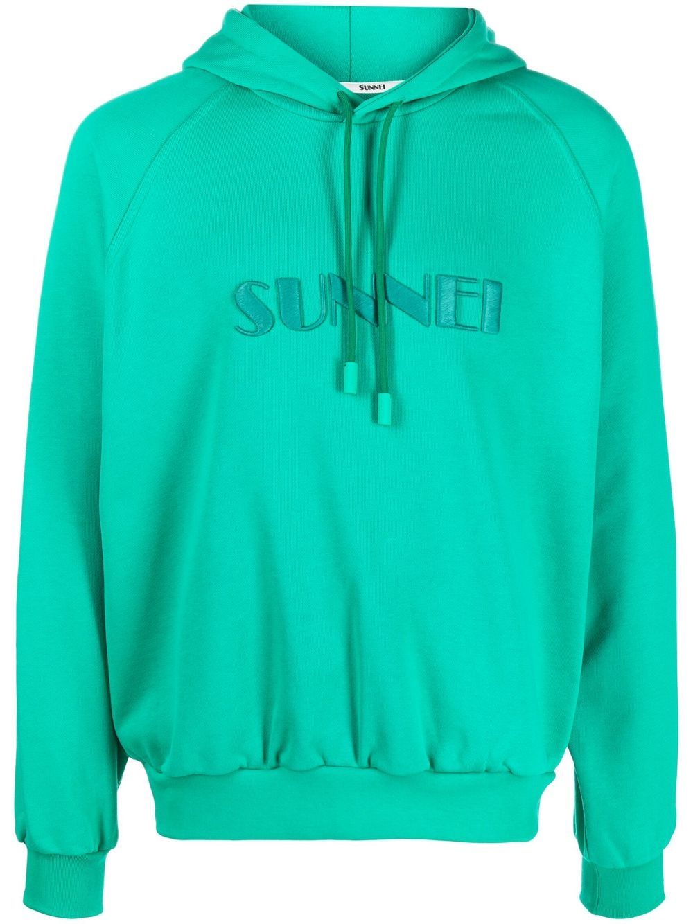 Sunnei logo drawstring hoodie - Grey von Sunnei