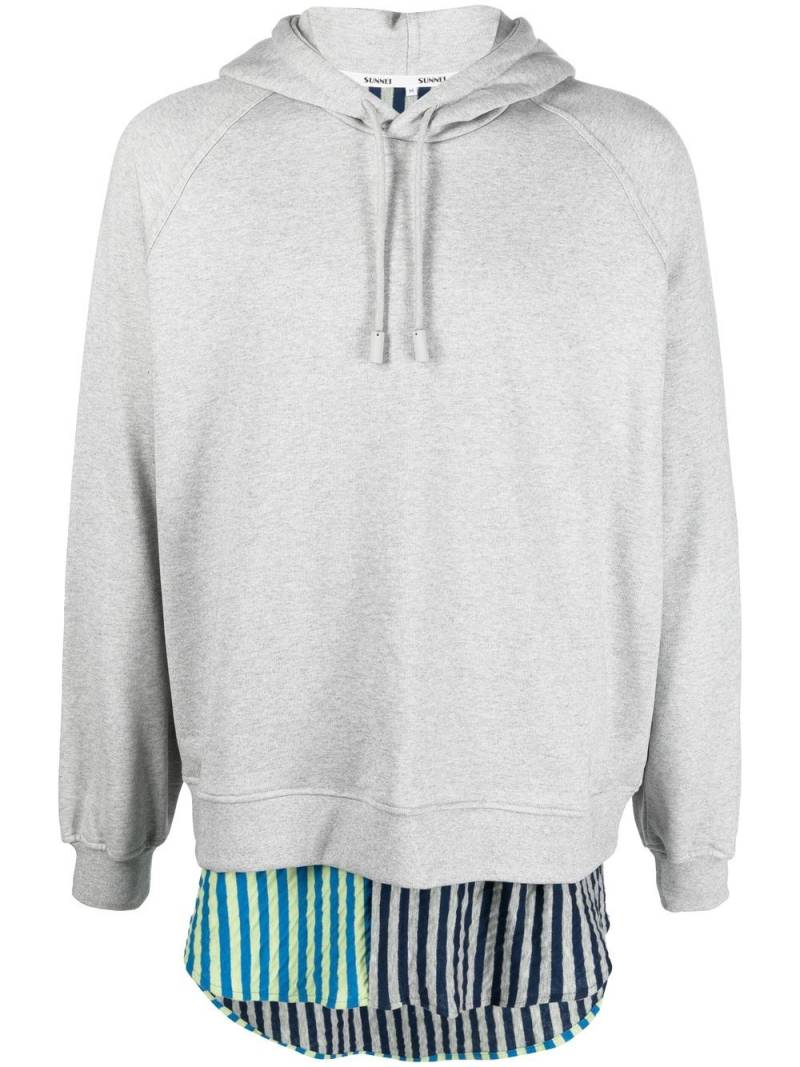 Sunnei long-sleeve hoodie - Grey von Sunnei