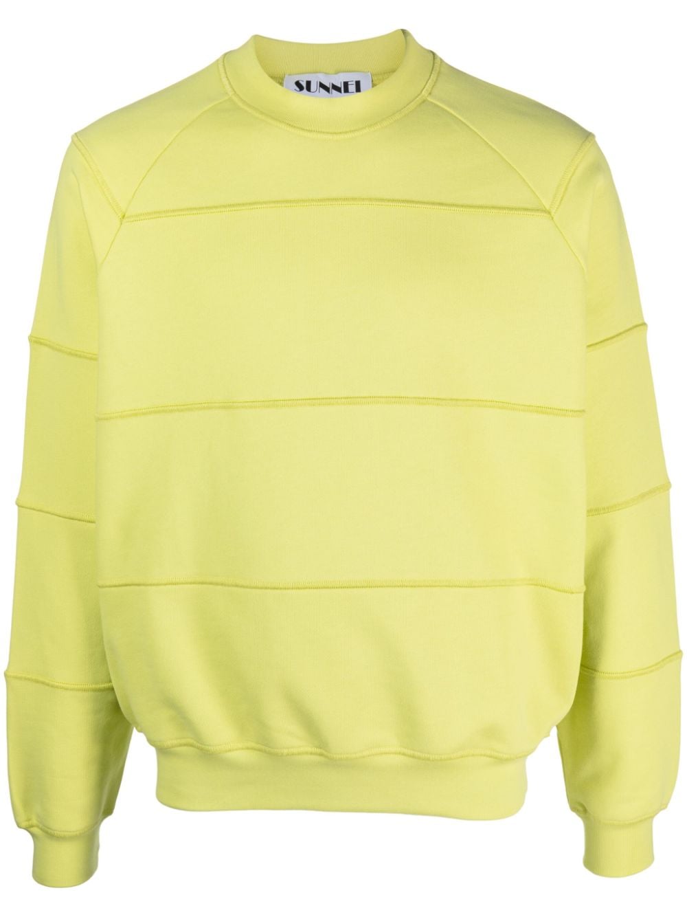 Sunnei panelled organic cotton sweatshirt - Green von Sunnei