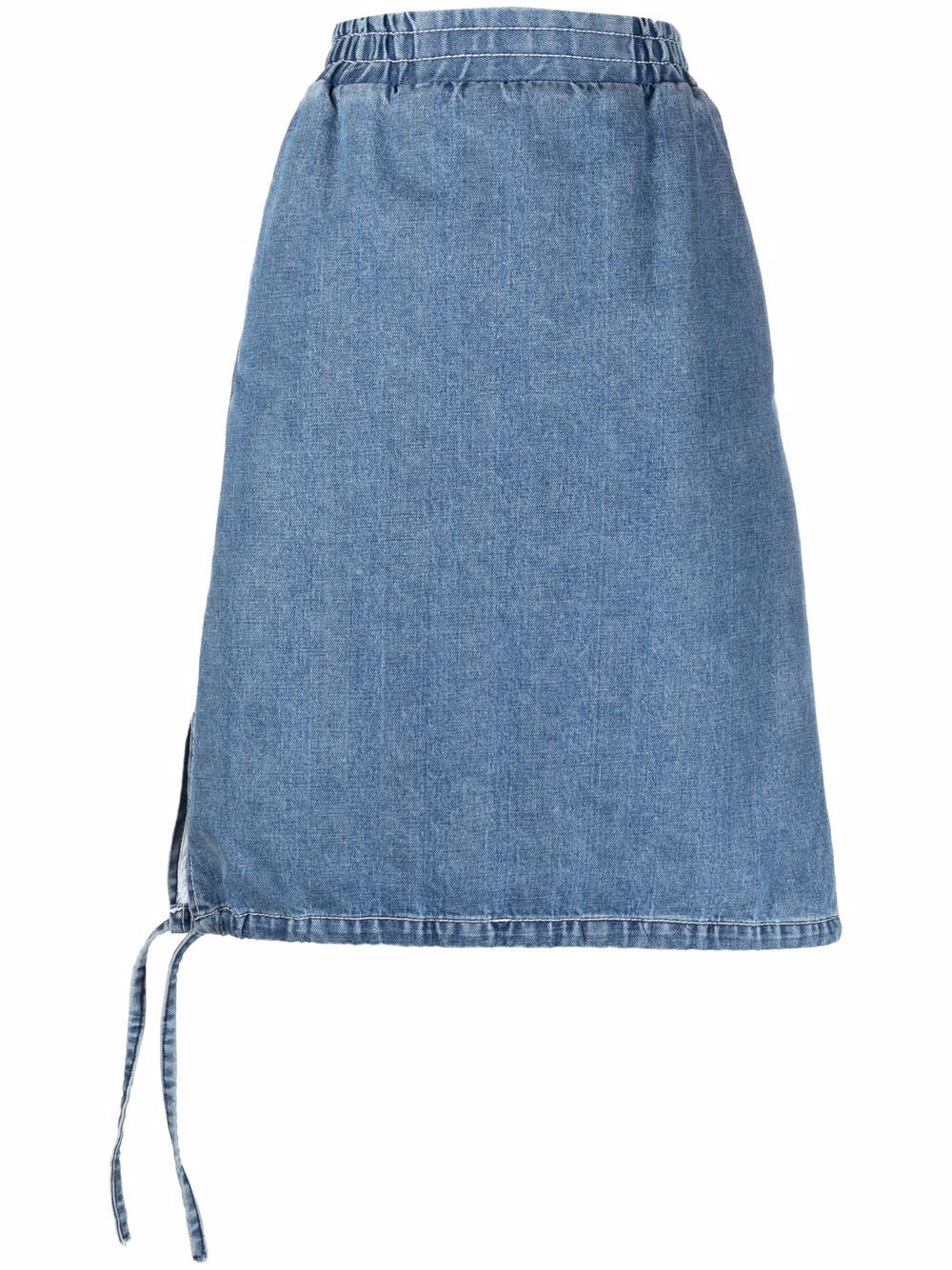 Sunnei side-tie detail denim skirt - Blue von Sunnei