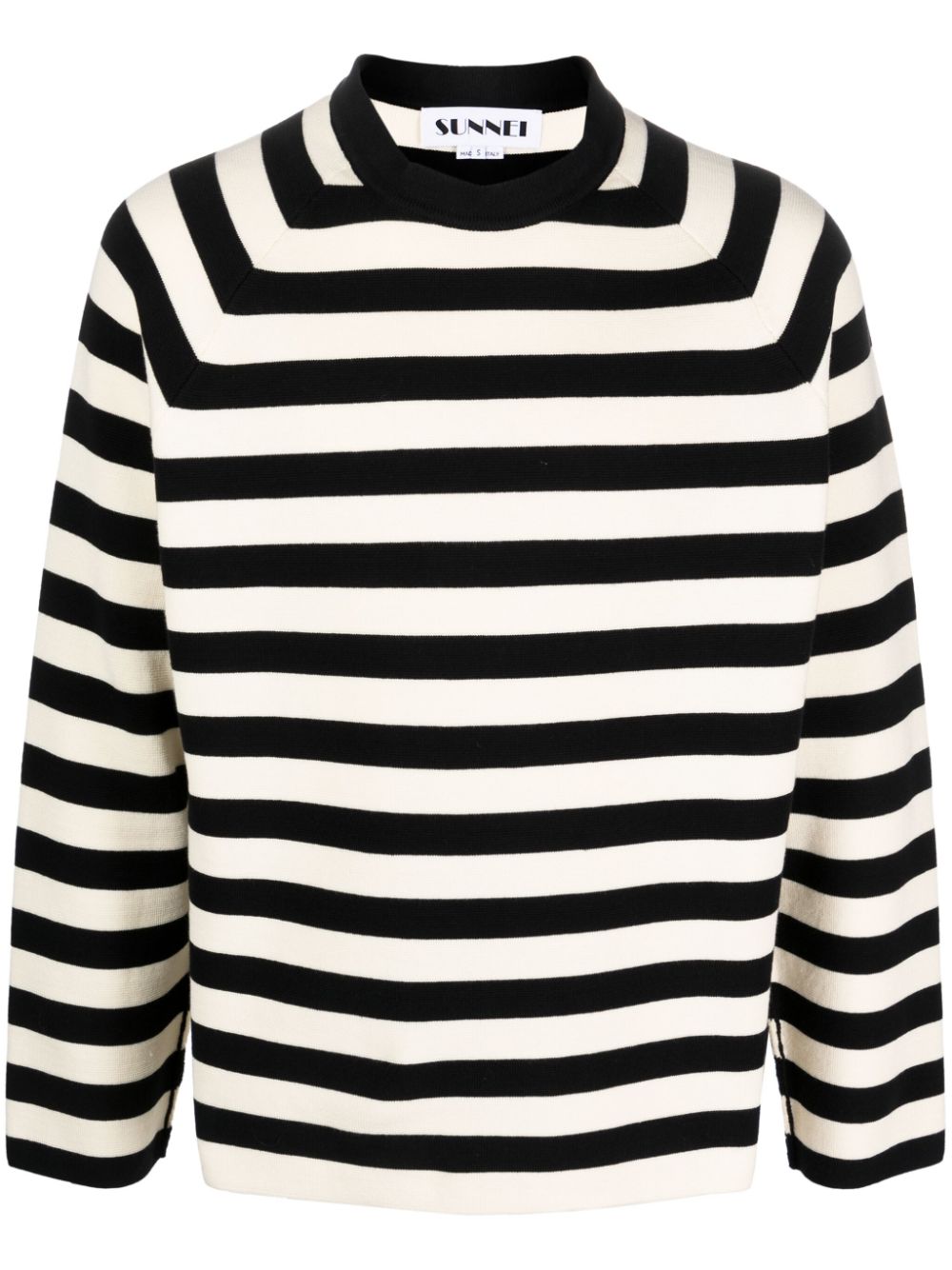 Sunnei striped cotton sweatshirt - Blue von Sunnei