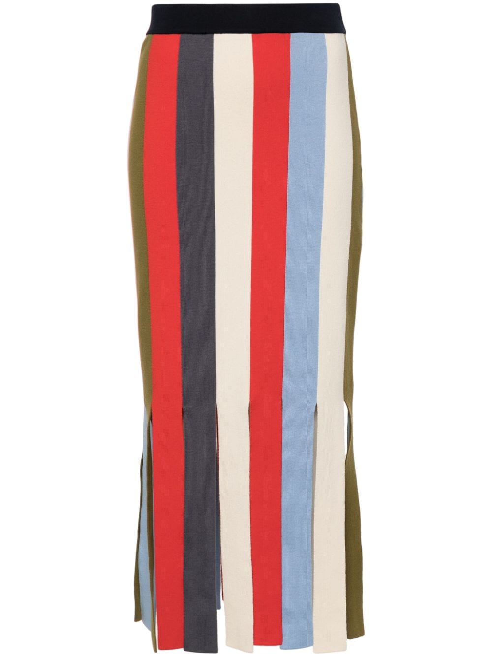 Sunnei striped midi skirt - Blue von Sunnei