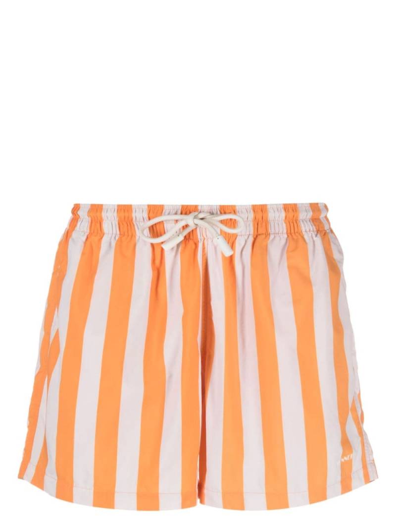 Sunnei striped swim shorts - Orange von Sunnei