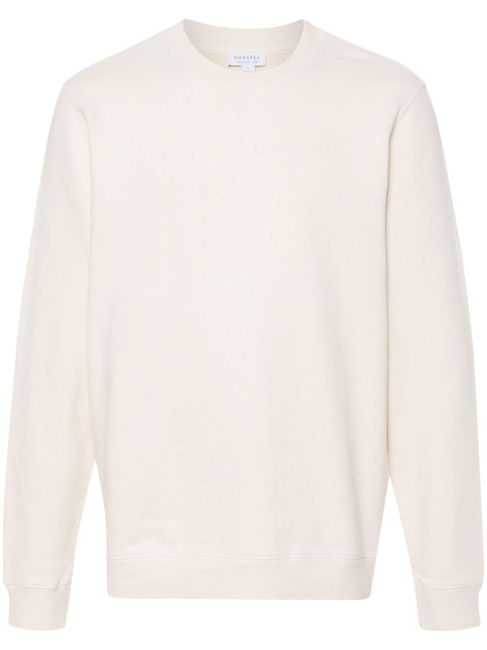 Sunspel Loopback crew-neck cotton sweatshirt - Neutrals von Sunspel