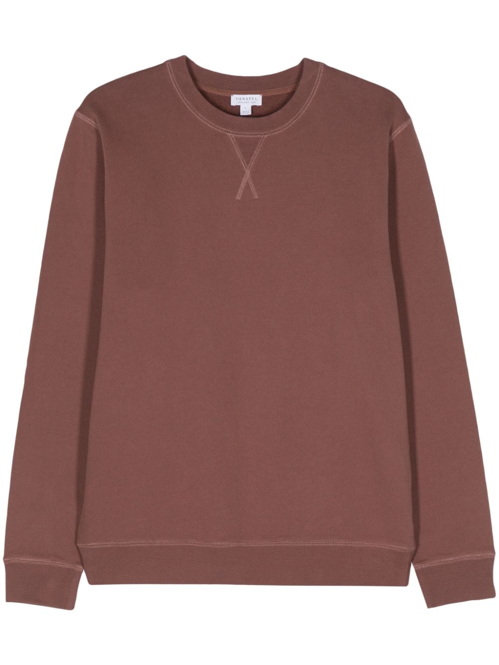 Sunspel Loopback seam-detail sweatshirt - Brown von Sunspel