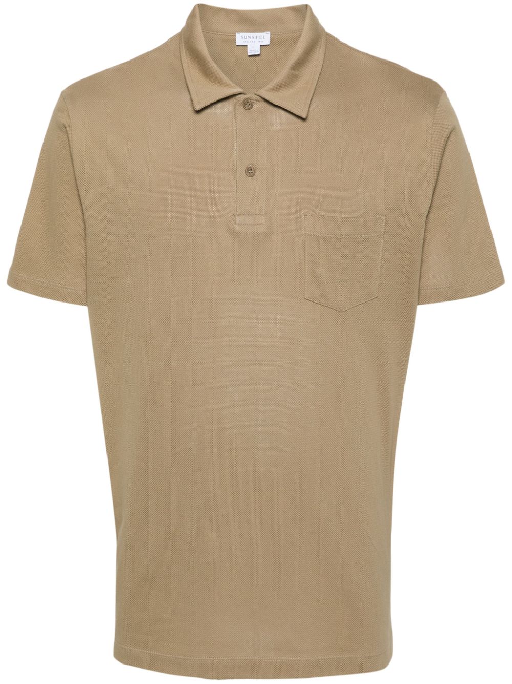Sunspel Riviera mesh polo shirt - Neutrals von Sunspel