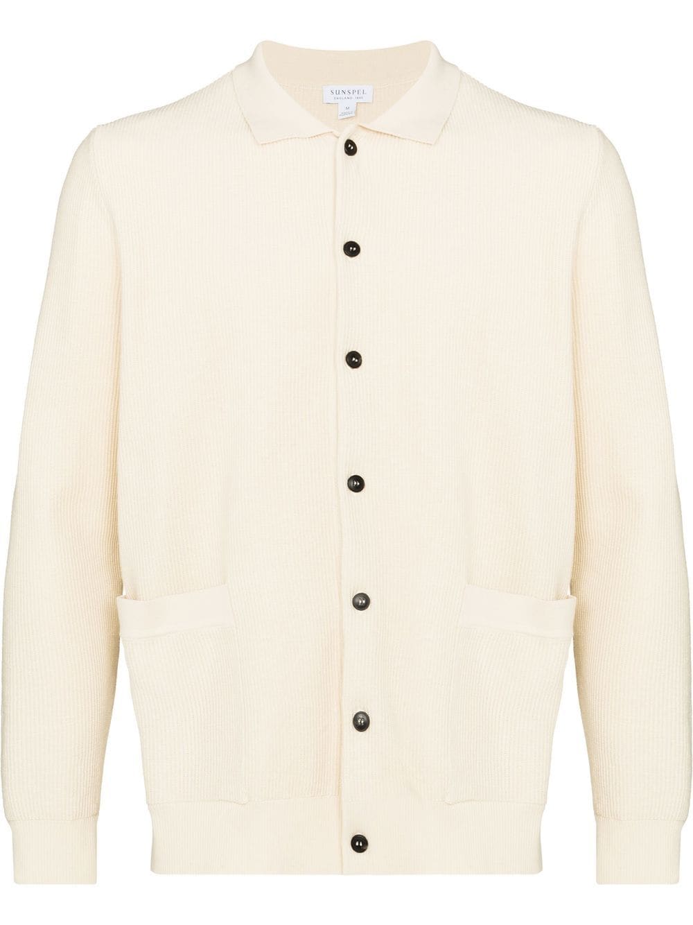 Sunspel buttoned-up knitted cardigan - Neutrals von Sunspel