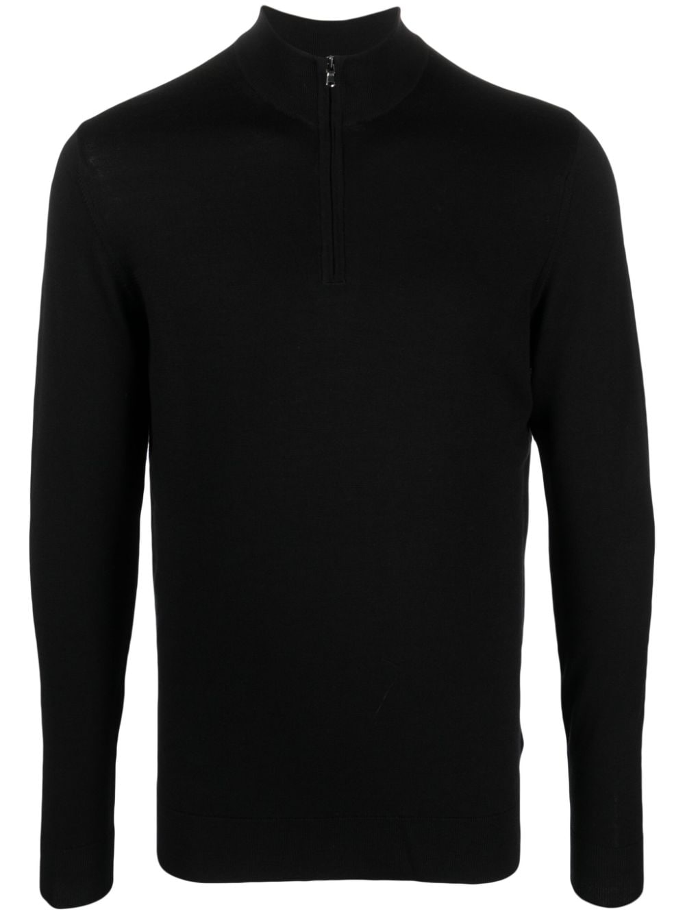 Sunspel half-zip merino jumper - Black von Sunspel