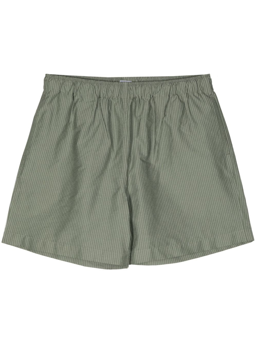 Sunspel pinstripe cotton-blend shorts - Green von Sunspel