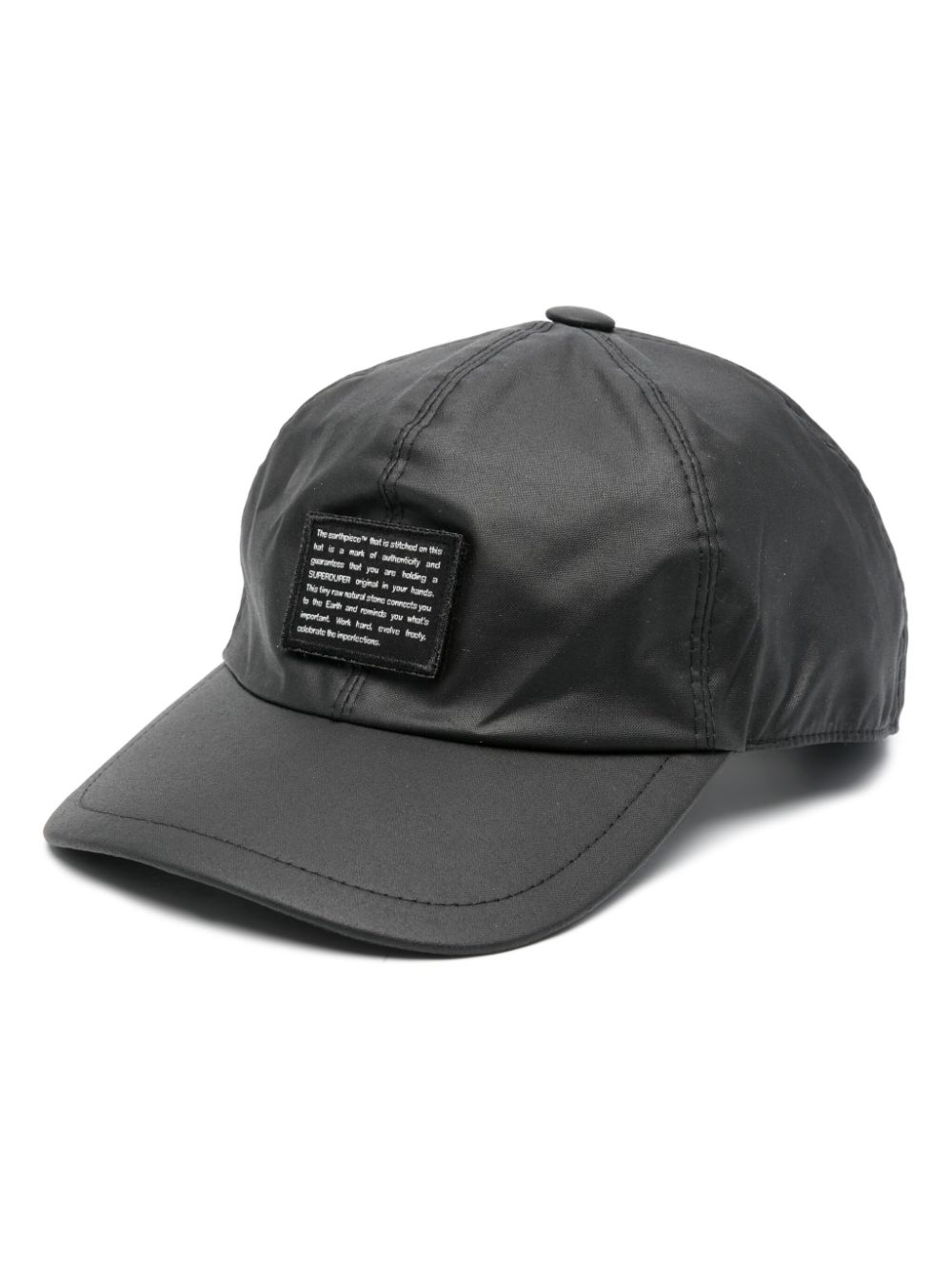 Super Duper Hats Ermano logo-appliqué baseball cap - Black von Super Duper Hats