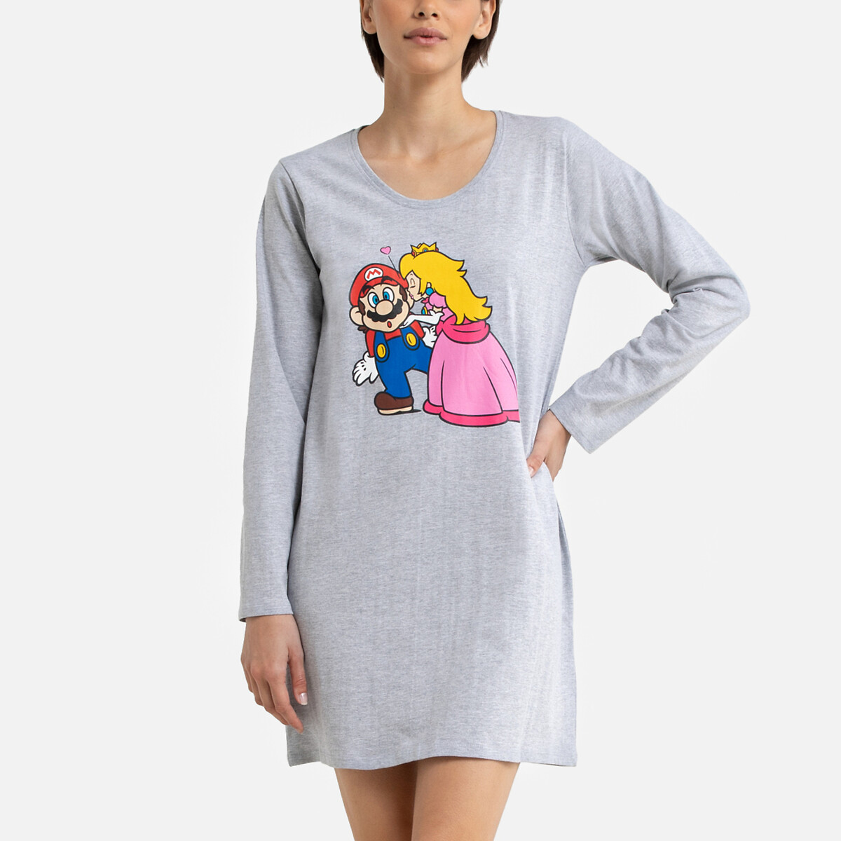 Langärmeliges Oversized-Shirt Mario, Baumwolle von Super Mario