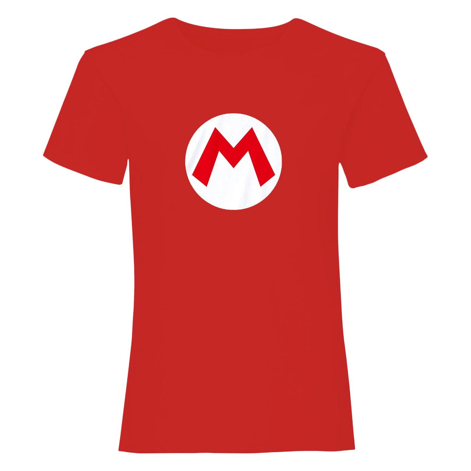 Tshirt Damen Rot Bunt S von Super Mario