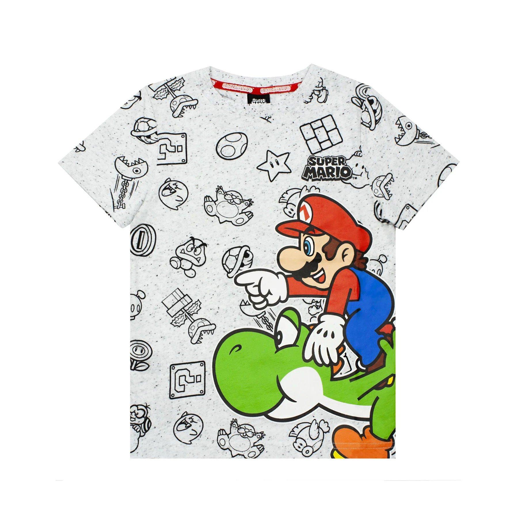 Tshirt Jungen Grau 128 von Super Mario
