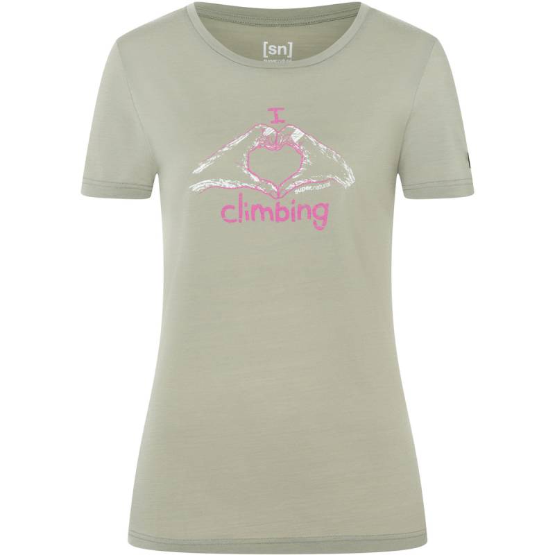 Super.Natural Damen I Love Climbing T-Shirt von Super.Natural