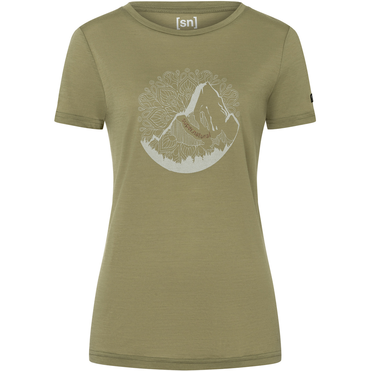 Super.Natural Damen Mountain Mandala Tree T-Shirt von Super.Natural