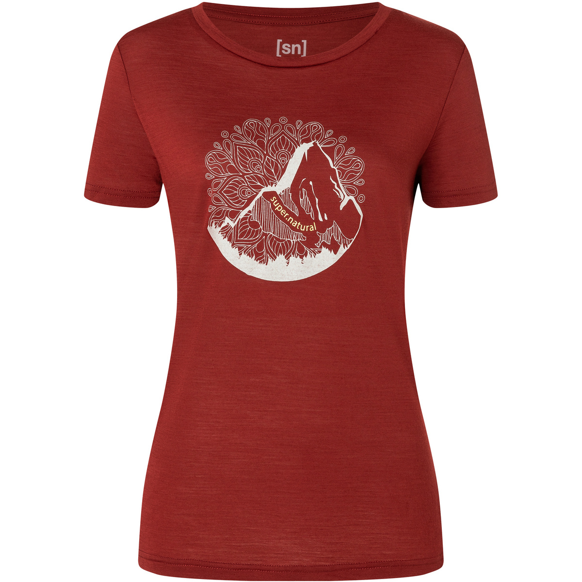 Super.Natural Damen Mountain Mandala Tree T-Shirt von Super.Natural