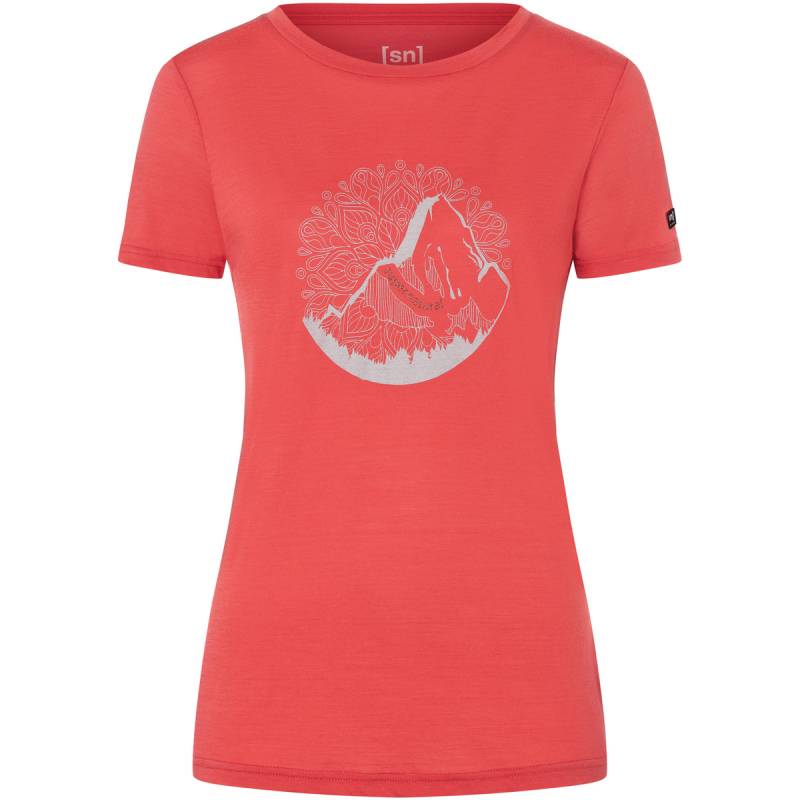 Super.Natural Damen Mountain Mandala Tree T-Shirt von Super.Natural