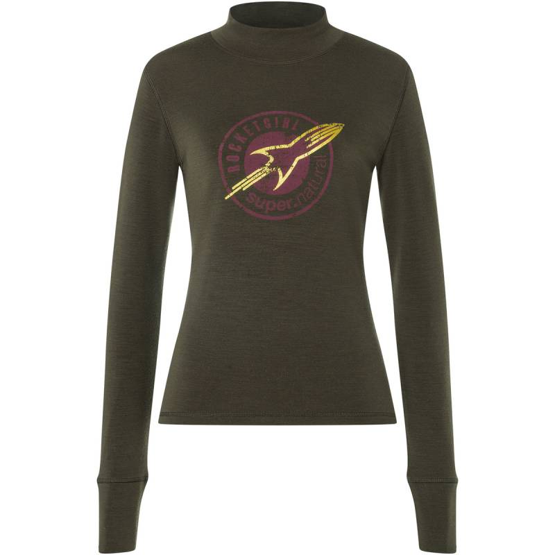 Super.Natural Damen Rocket260 Turtle Neck Longsleeve von Super.Natural