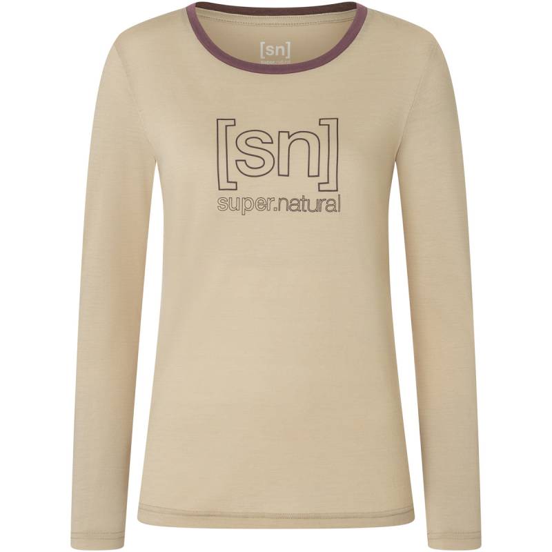 Super.Natural Damen The Essential Logo Longsleeve von Super.Natural