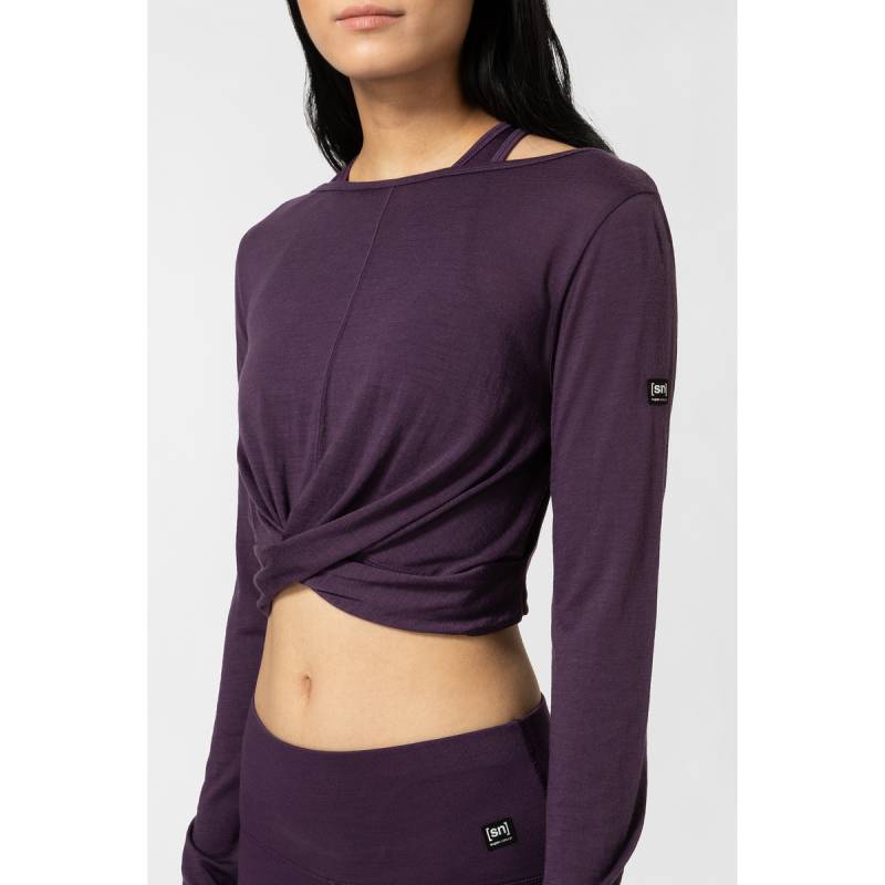 Super.Natural Damen Wrap Longsleeve von Super.Natural