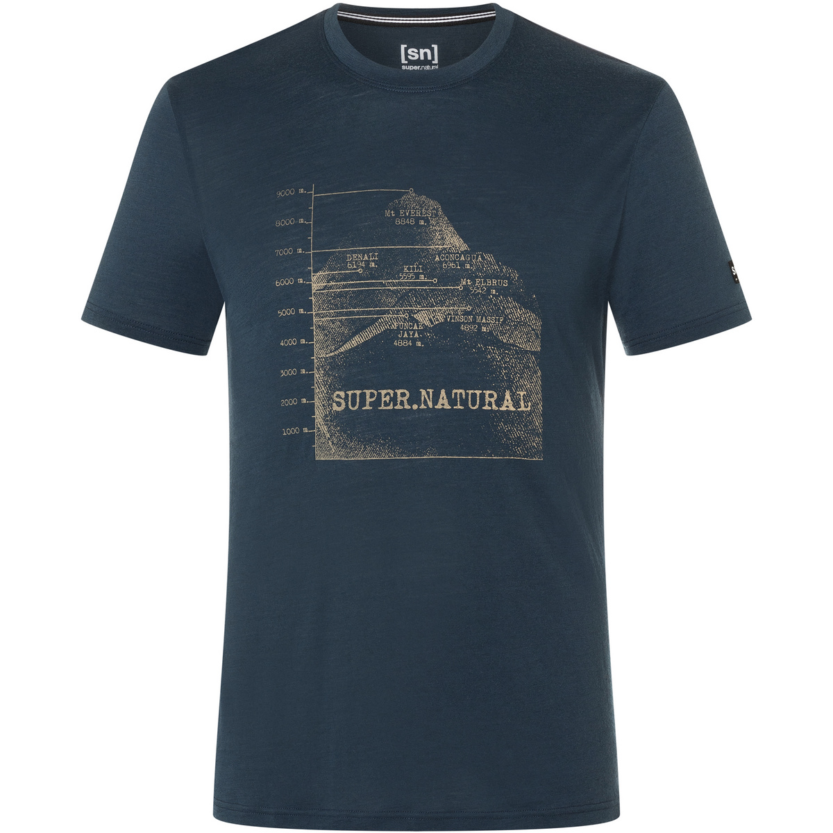 Super.Natural Herren 7 Peaks T-Shirt von Super.Natural
