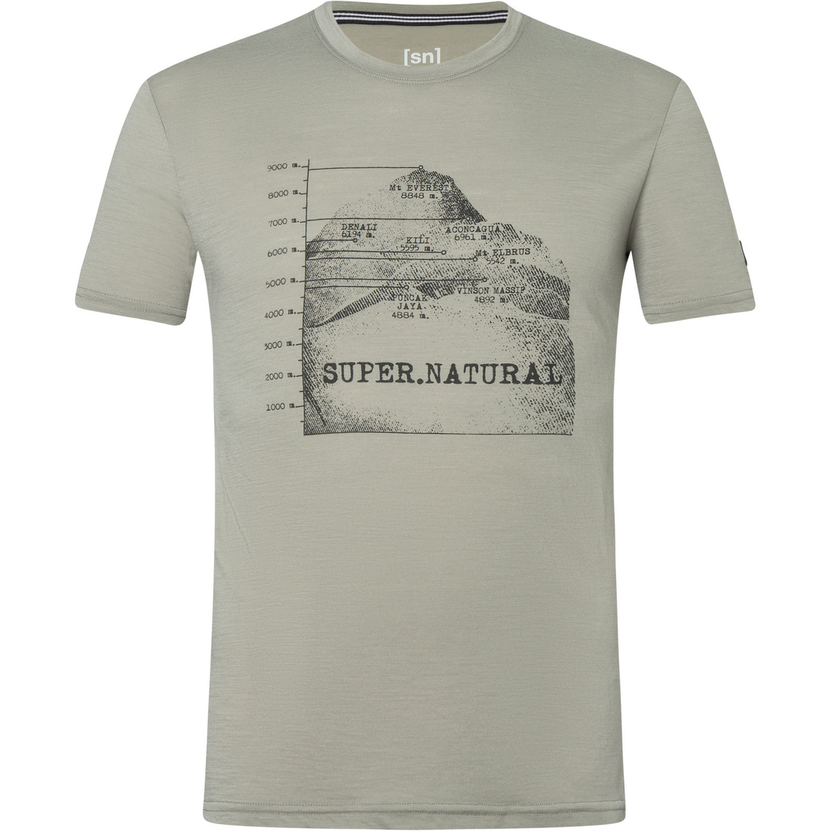 Super.Natural Herren 7 Peaks T-Shirt von Super.Natural