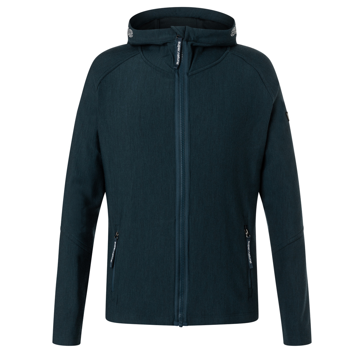 Super.Natural Herren Alpine Active Zip Hoodie Jacke von Super.Natural