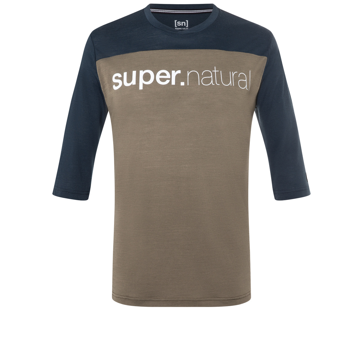 Super.Natural Herren Contrast 3/4 T-Shirt von Super.Natural