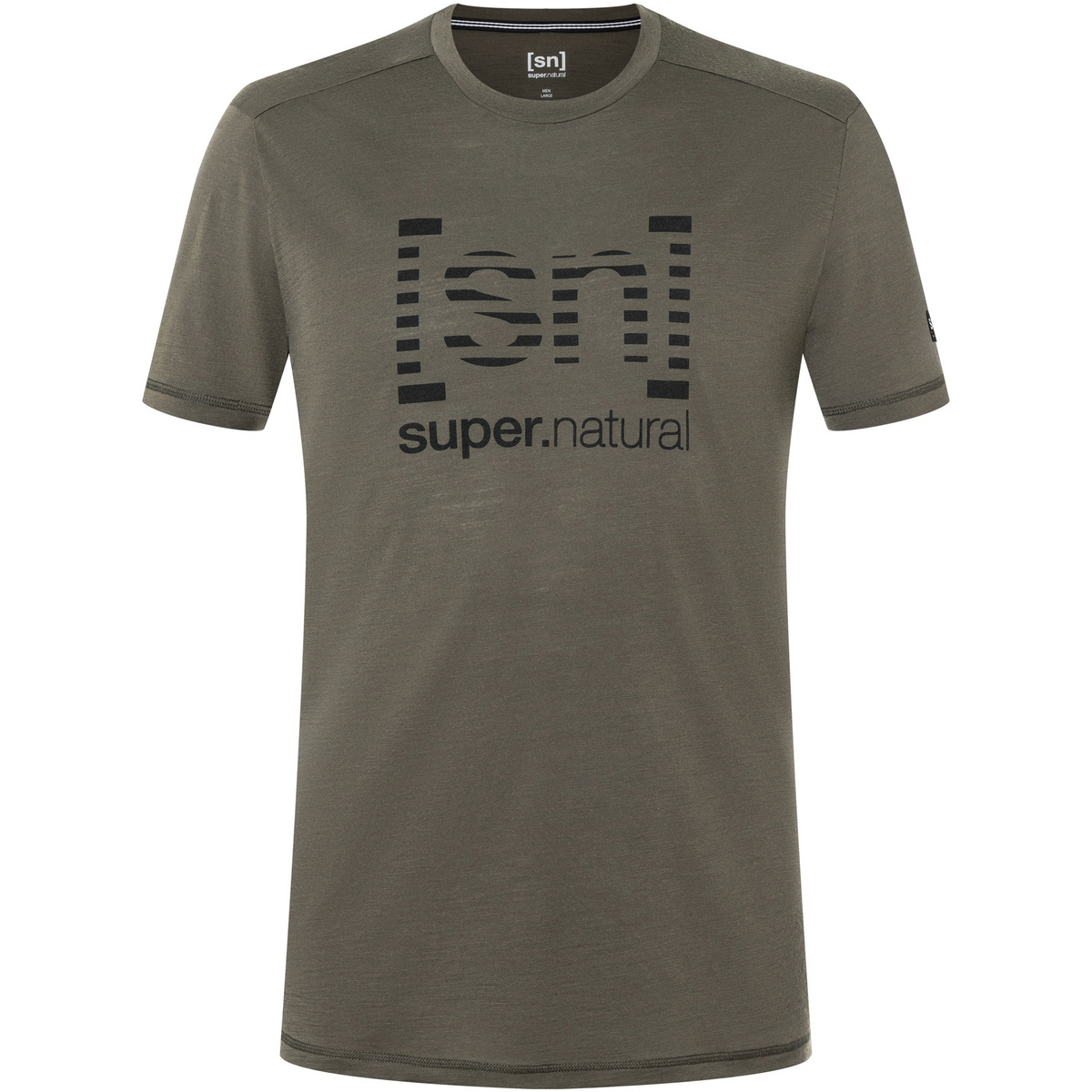 Super.Natural Herren Grid Logo T-Shirt von Super.Natural