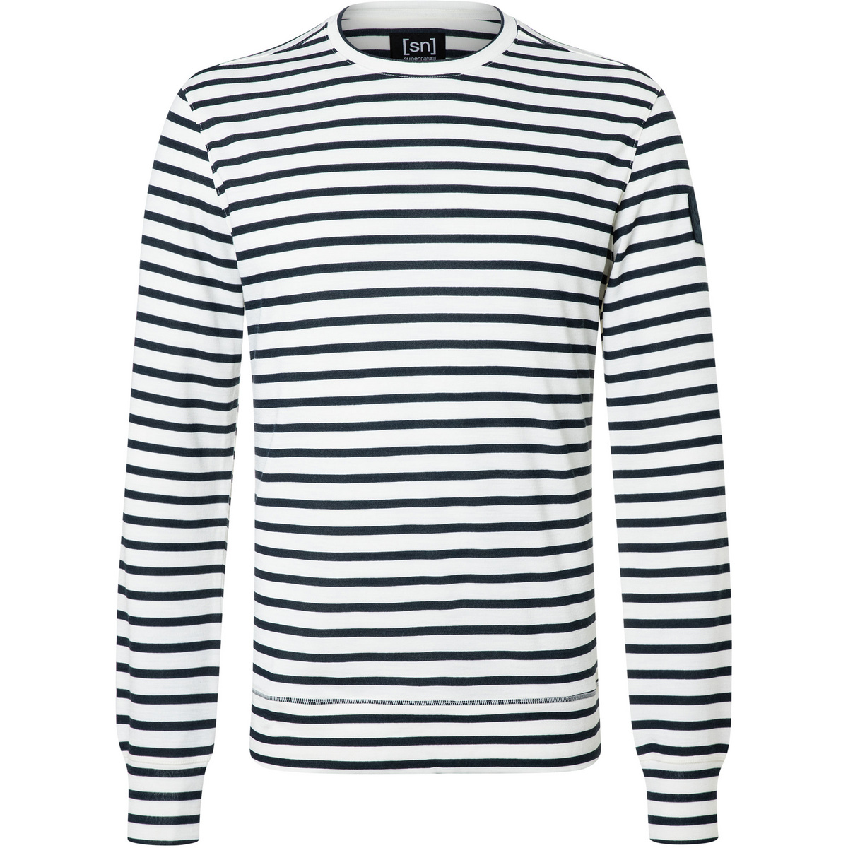 Super.Natural Herren Solution Stripe Bio Crew Longsleeve Super.Natural Herren Solution Stripe Bio Crew Longsleeve von Super.Natural
