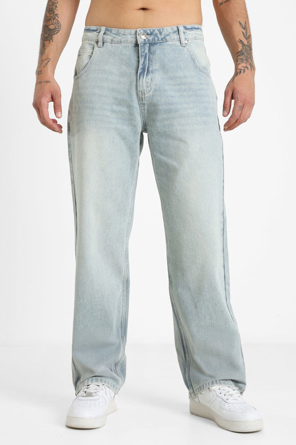 Supercrew Baggy Fit Jeans | Hellblau Denim | Herren  | 28 von Supercrew