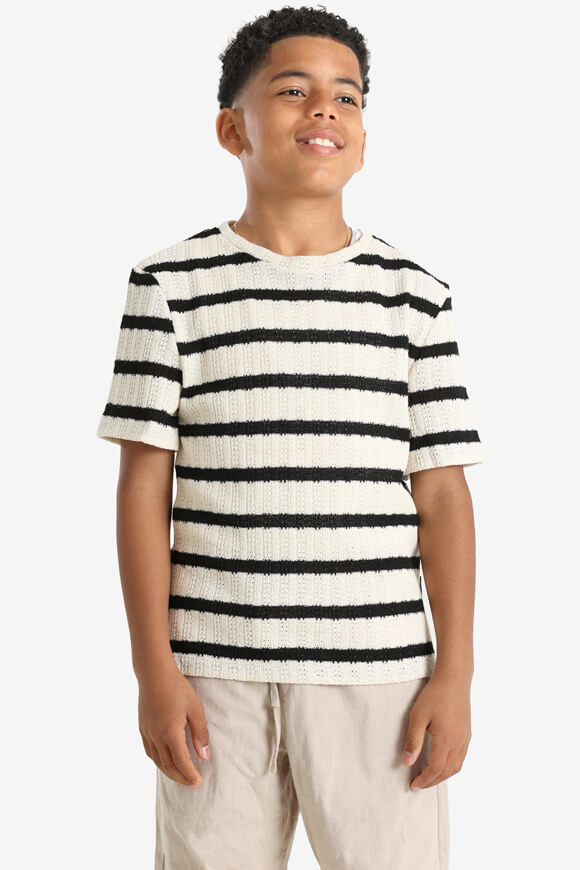 Supercrew Häckel T-Shirt | Creme + Schwarz | Jungen  | 16 von Supercrew