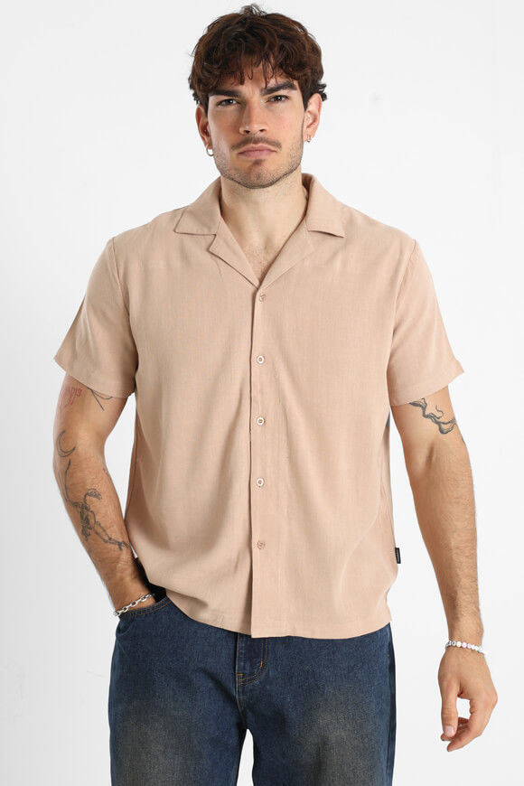 Supercrew Leinenhemd | Beige | Herren  | M von Supercrew