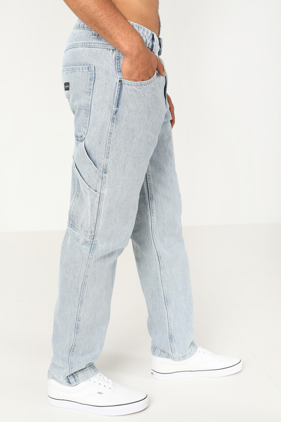 Supercrew Relaxed Straight Fit Jeans | Hellblau Denim | Herren  | 32 von Supercrew