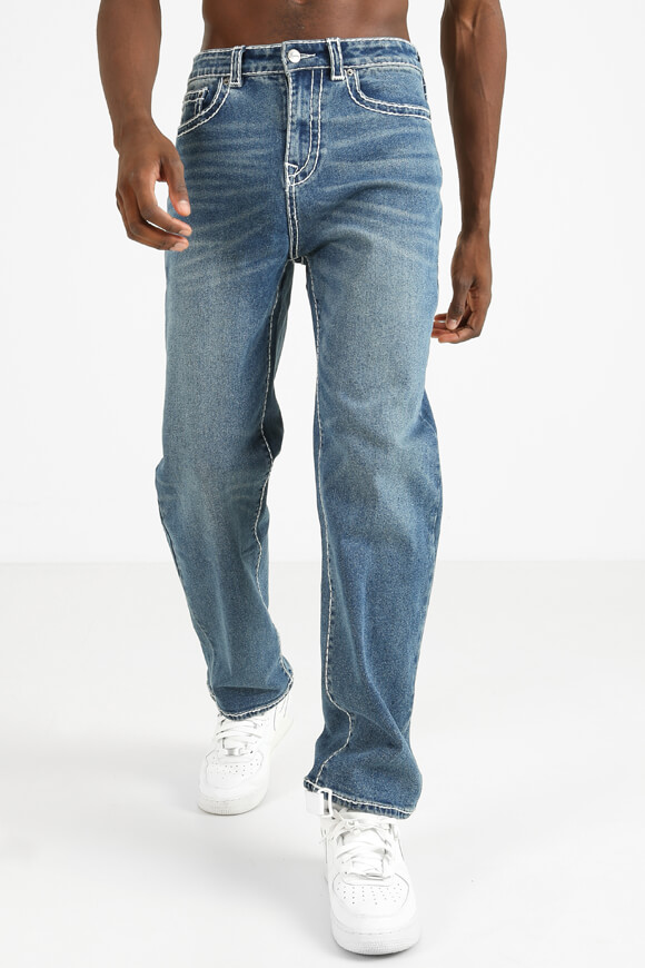 Supercrew Straight Fit Jeans | Blue | Herren  | 34 von Supercrew